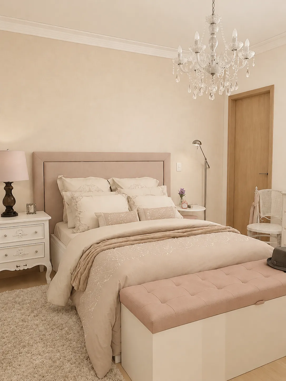 Quarto transformado, sem o material impresso da imagem original
