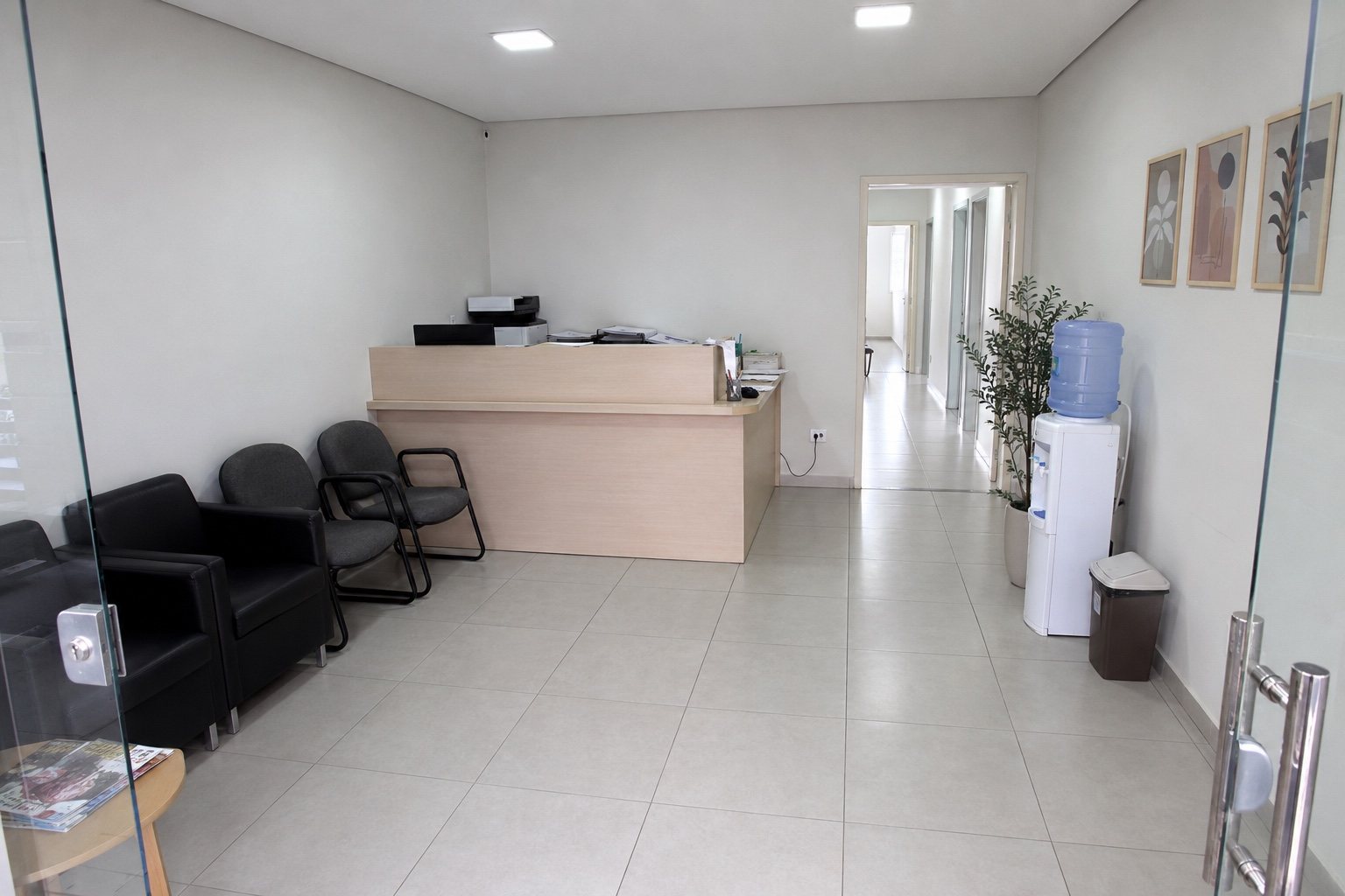 Recepção antes do direcionamento DDC